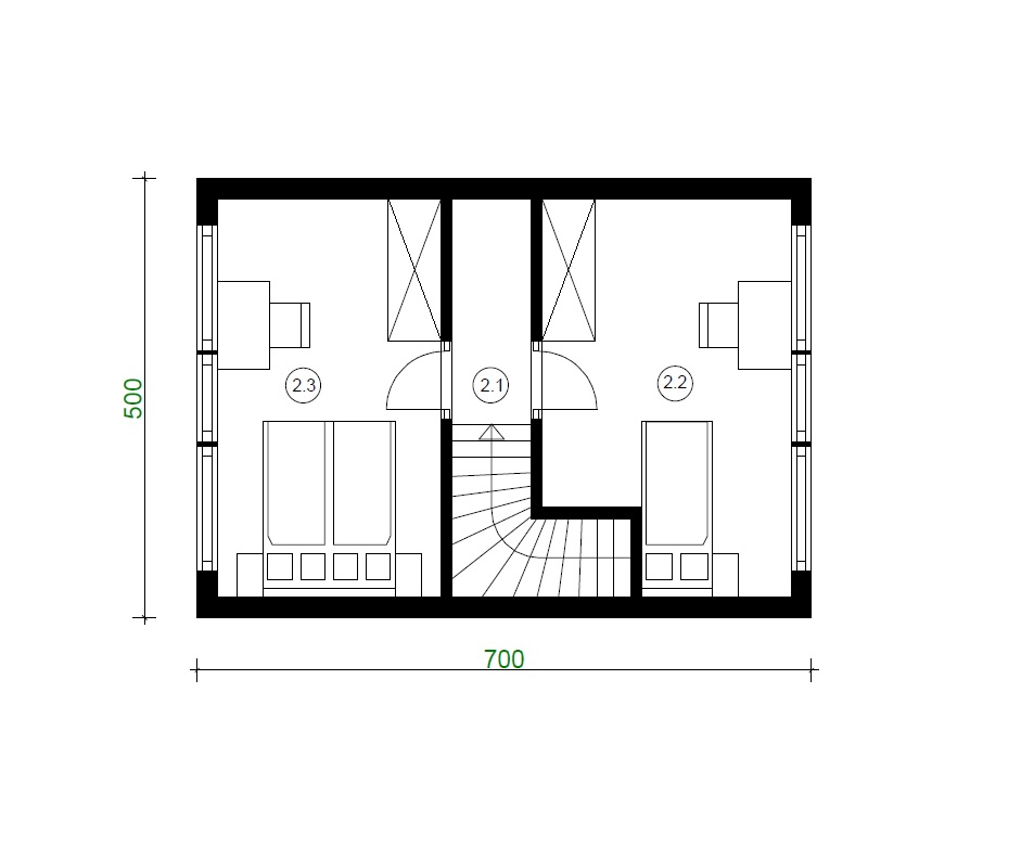 Projekt domu M314 – dom do 70 m² na zgłoszenie (szkielet drewniany) - obrazek 6