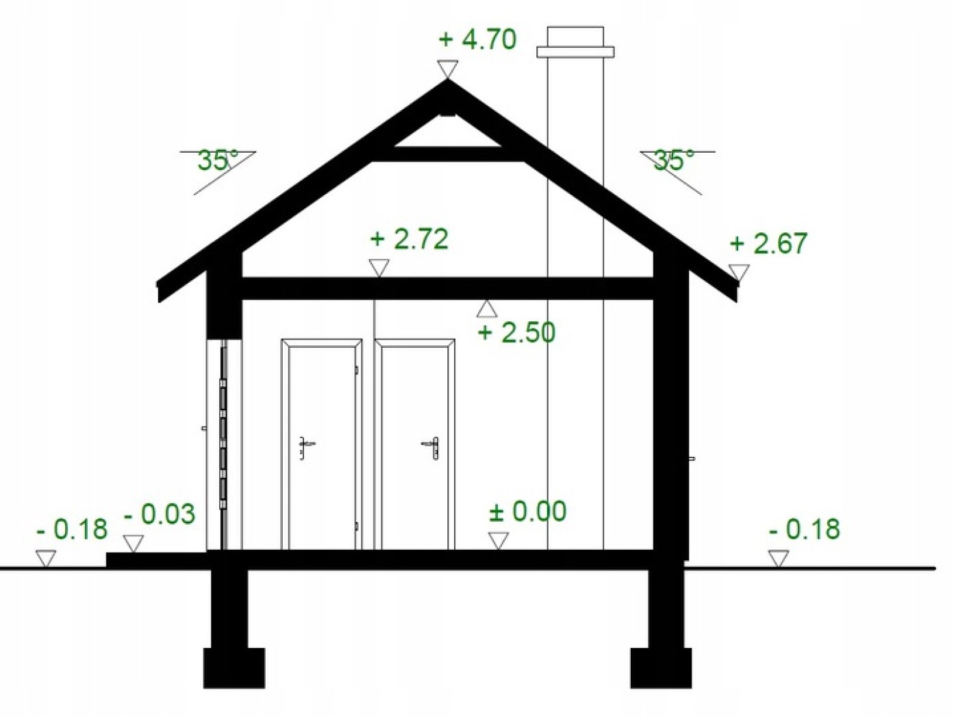 Projekt domu na zgłoszenie ZG1-V1 - obrazek 2