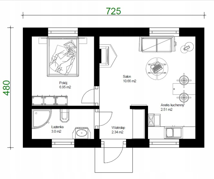 Projekt domu na zgłoszenie ZG1-V1 - obrazek 3