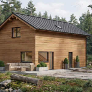 Projekt domu M352_V3– dom do 70 m² na zgłoszenie (szkielet drewniany)